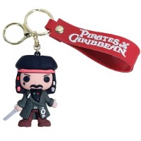Брелок підвіска на рюкзак Pirates Of The Caribbean Jack Sparrow 3D Keychain Backpack Джек Горобець