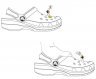 Наруто силіконовий значок на взуття сандалі Crocs #1