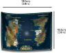 Карта Варкрафт Азерот World of Warcraft Classic Azeroth Map Wall Decoration banner (150*100 см)