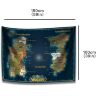 Карта Варкрафт Азерот World of Warcraft Classic Azeroth Map Wall Decoration banner (150 * 100 см)