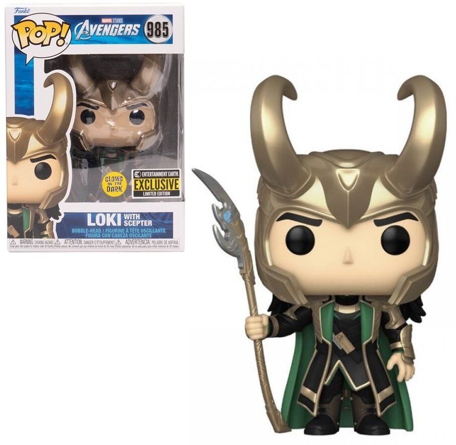 Фігурка Funko Pop Marvel Loki with Scepter Фанко Локі зі скіпетром 985 (EE Exclusive)