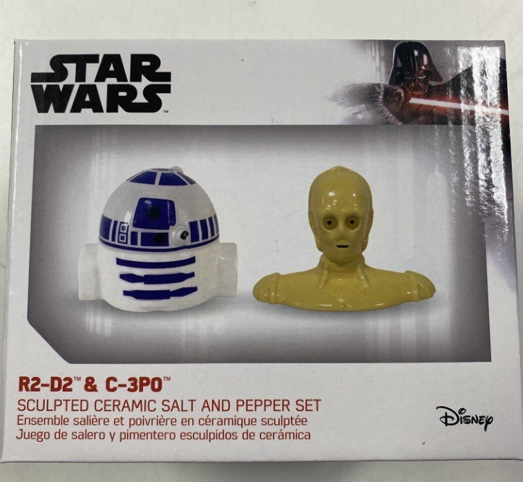 Star Wars Salt and Pepper Shaker Set - Ceramic C3PO and R2D2