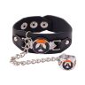 Браслет Overwatch Logo кожа + кольцо