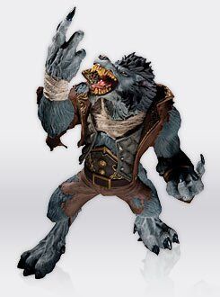 World of Warcraft Wave 7 Action Figure Worgen Spy Garm Whitefang