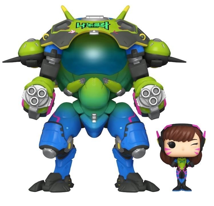 Overwatch Funko Pop D.Va and MEKA Buddy 6 Super Sized
