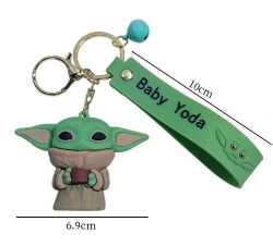 Брелок підвіска на рюкзак Star Wars Mandalorian Baby Yoda 3D Keychain Backpack Мандалорець Грогу