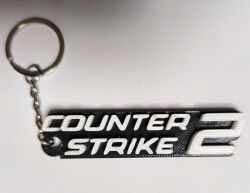 Брелок CS GO Counter Strike Logo Keychain ABS пластик 8 см.