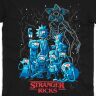 Футболка Morze Rick and Morty as Stranger Things T-Shirt Рик и морти как Очень странные дела (размер L)