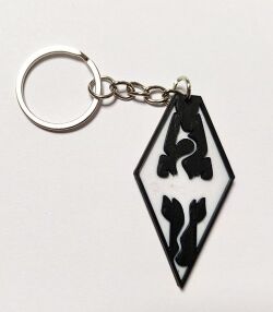 Брелок Skyrim Keychain Скайрим ABS пластик 5 см.