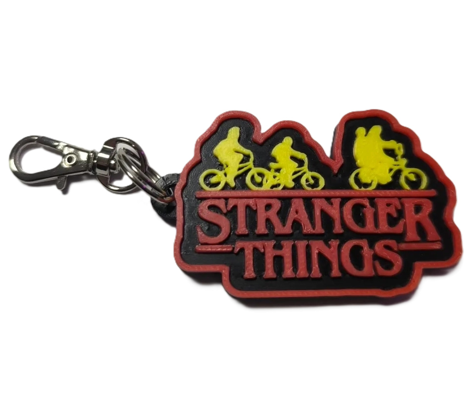 Брелок Stranger Things Дуже дивні справи Logo Keychain ABS пластик 4 см.
