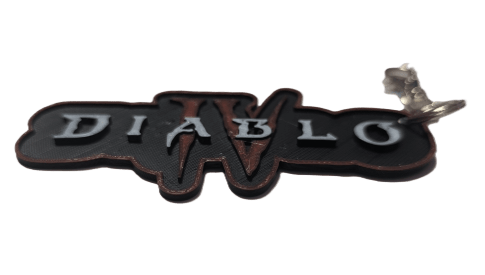 Брелок Diablo 4 Logo Keychain Діабло ABS пластик 6 см.
