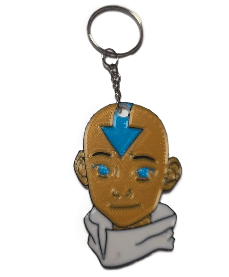 Брелок Avatar: The Last Airbender Aang Аватар на Аанг Keychain ABS пластик 4 см.