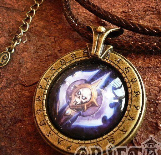 Брелок World of Warcraft клас лицар смерті Death Knight (Метал + скло)