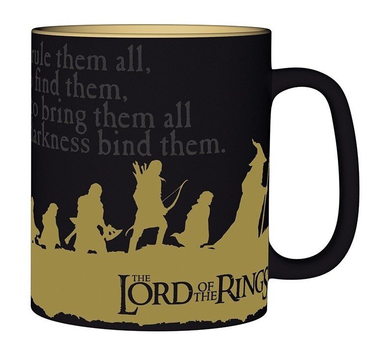 Чашка Lord Of The Rings Group Ceramic Mug In Gift Box кухоль Володар перснів Братство 460 мл