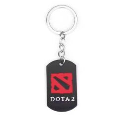 Брелок DOTA 2 Logo Дота 2 (колір чорний і червоний) 5 см