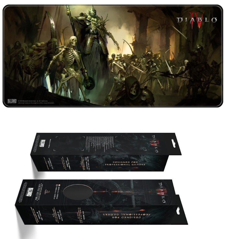 Килимок для миші ігрова поверхня Blizzard DIABLO IV 4 Skeleton King (Діабло) XL (90*42 cm)