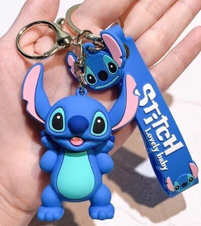Брелок підвіска на рюкзак Stitch Blue Стич 3D Keychain Backpack