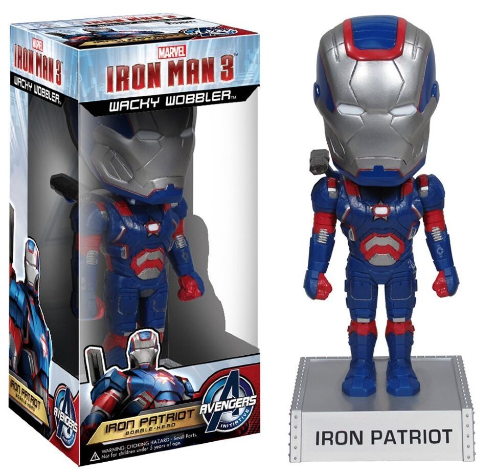 Фігурка Avengers Iron Man 3 Movie Iron Patriot 7-Inch Bobble Head