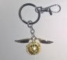 Брелок 3D Harry Potter Golden Snitch (Silver chain)