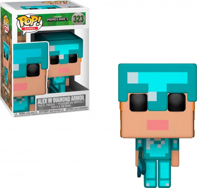 Funko POP Games Minecraft Alex in Diamond Armor Exclusive