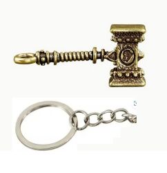 Брелок World of Warcraft Doomhammer Варкрафт латунь 6 см.