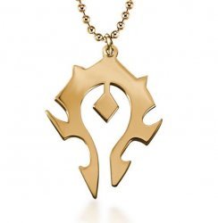 Брелок World of Warcraft Horde Titanium steel golden
