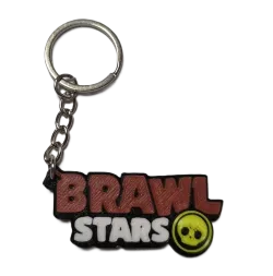 Брелок Brawl Stars Logo Keychain Бравл старс Логотип ABS пластик 5 см.