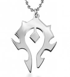 Брелок World of Warcraft Horde Titanium steel silver