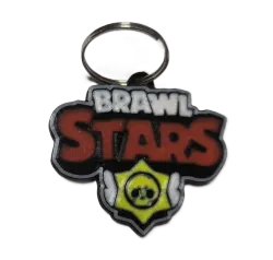 Брелок Brawl Stars Logo Keychain Бравл старс Логотип ABS пластик 5 см. №2