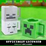 Набор 3 чашек Minecraft Stacking Coffee Mugs Creeper Skeleton and Ghast кружки Майнкрафт 250 мл