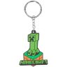 Брелок Minecraft Creeper Attack Keychain Green	