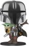 Фігурка Funko Pop Star Wars: Mandalorian with The Child фанко Мандалорец з Малюком 25 см