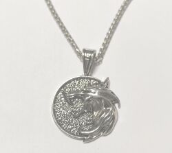 Медальон 3D Ведьмак (The Witcher) металл новый кулон Геральта из сериала №6