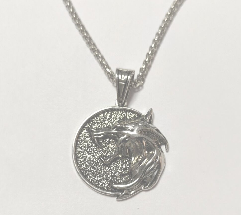 Медальйон 3D Відьмак (The Witcher) метал новий кулон Геральта із серіалу №6