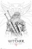 Постер Ведьмак The Witcher Geralt Sketch Maxi Poster плакат 91*61 см