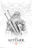 Постер Ведьмак The Witcher Geralt Sketch Maxi Poster плакат 91*61 см