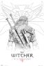 Постер Ведьмак The Witcher Geralt Sketch Maxi Poster плакат 91*61 см