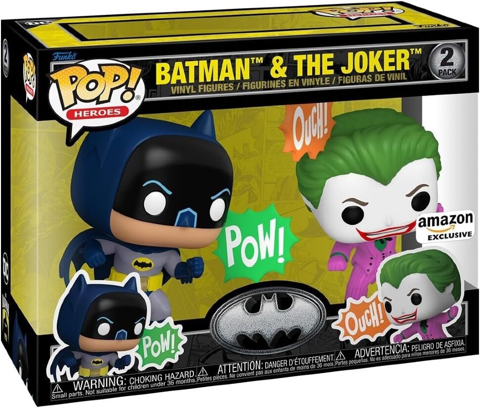Фігурка Funko DC Heroes: Batman and The Joker 2-Pack Фанко Бетмен та Джокер (Amazon Exclusive)