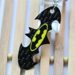 Брелок Batman bat double Logo Metal Keychain