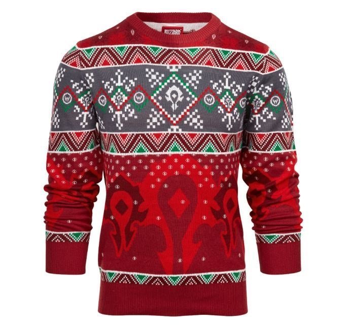 World of Warcraft Ugly Holiday Horde Sweater XL