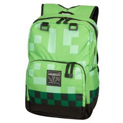 Рюкзак Майнкрафт Minecraft Creeper Kids Backpack (Green, 18") School 
