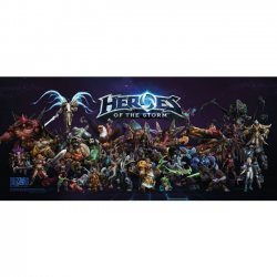Плакат фирменный Blizzard - Heroes of the Storm Multi-Character Poster