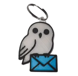 Брелок Harry Potter Hedwig Keychain ABS пластик Сова Букля 6 см.