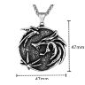 Кулон Геральта медальон 3D Ведьмак (The Witcher Geralt) с нержавеющей стали из сериала