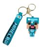 Брелок подвеска на рюкзак Minecraft Майнкрафт 3D Steve in Diamond Armor Backpack
