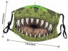 Маска захисна для обличчя Tyrannosaurus Rex Dinosaur + 2 вугільні фільтри