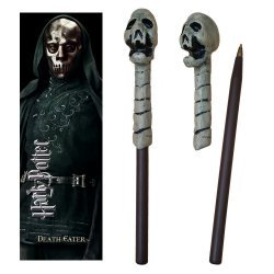 Ручка палочка Harry Potter Death Eater Skull Wand Pen and Bookmark + Закладка