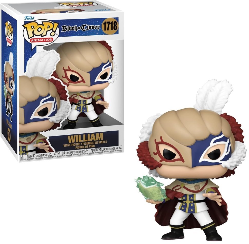 Фігурка Funko Black Clover: William Vangeance фанко Чорний Конюшина Вільям Вандженс 1718 (примят. бокс)