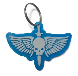 Брелок WarHammer Space Marines Keychain ABS пластик Вархаммер Ультрамарини 6 см.