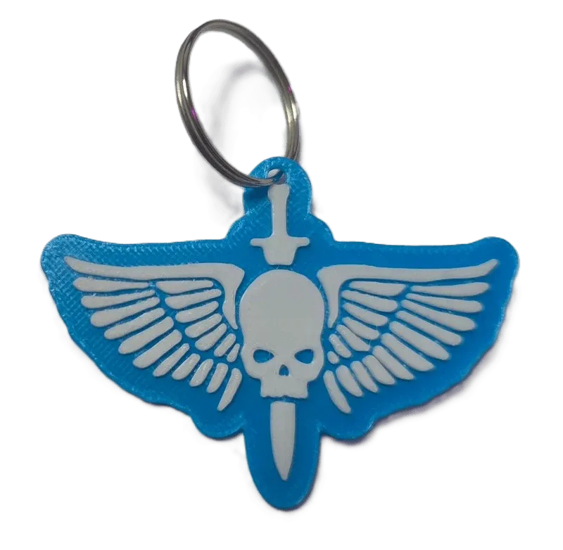 Брелок WarHammer Space Marines Keychain ABS пластик Вархаммер Ультрамарини 6 см.